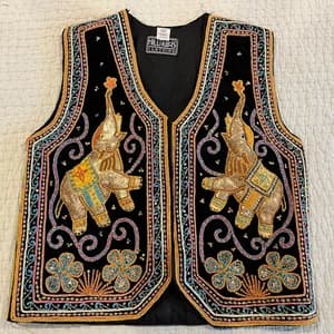 First Wear Cotton Megi Vest Set with Embroiderd Motif (Thailand)